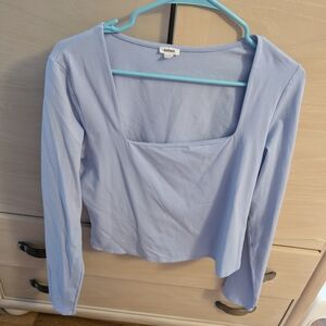 Garage Light Blue Long Sleeve Top